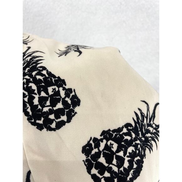 Design Lab‎ Lord & Taylor Pineapple Romper Women’s Size S Black Print NWT - Picture 11 of 12